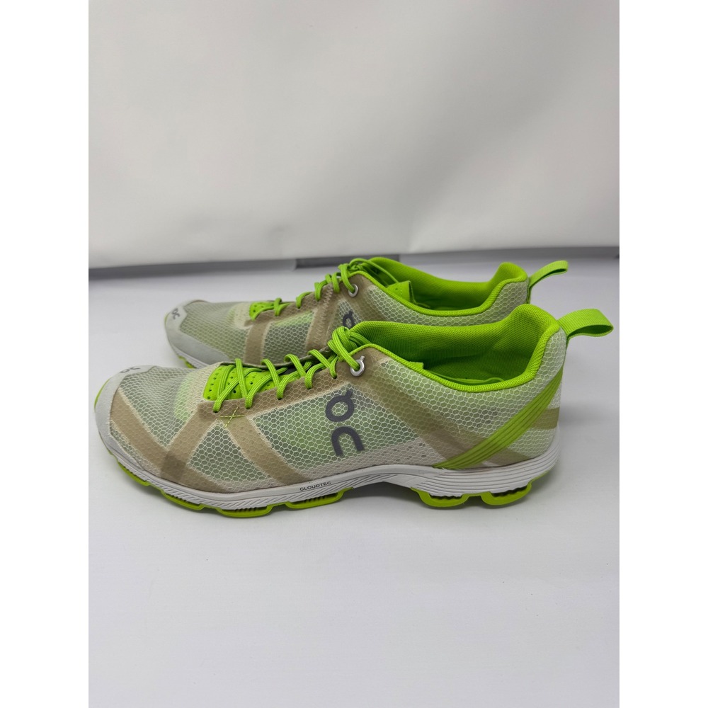 On Cloudracer Swiss Engineering Women Size 11 Lime Green Running Shoes Sneakers